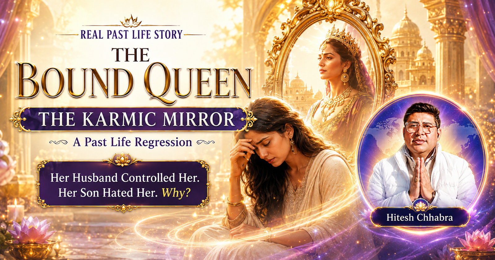 Past Life Regression story of the Bound Queen and the Karmic Mirror with Hitesh Chhabra